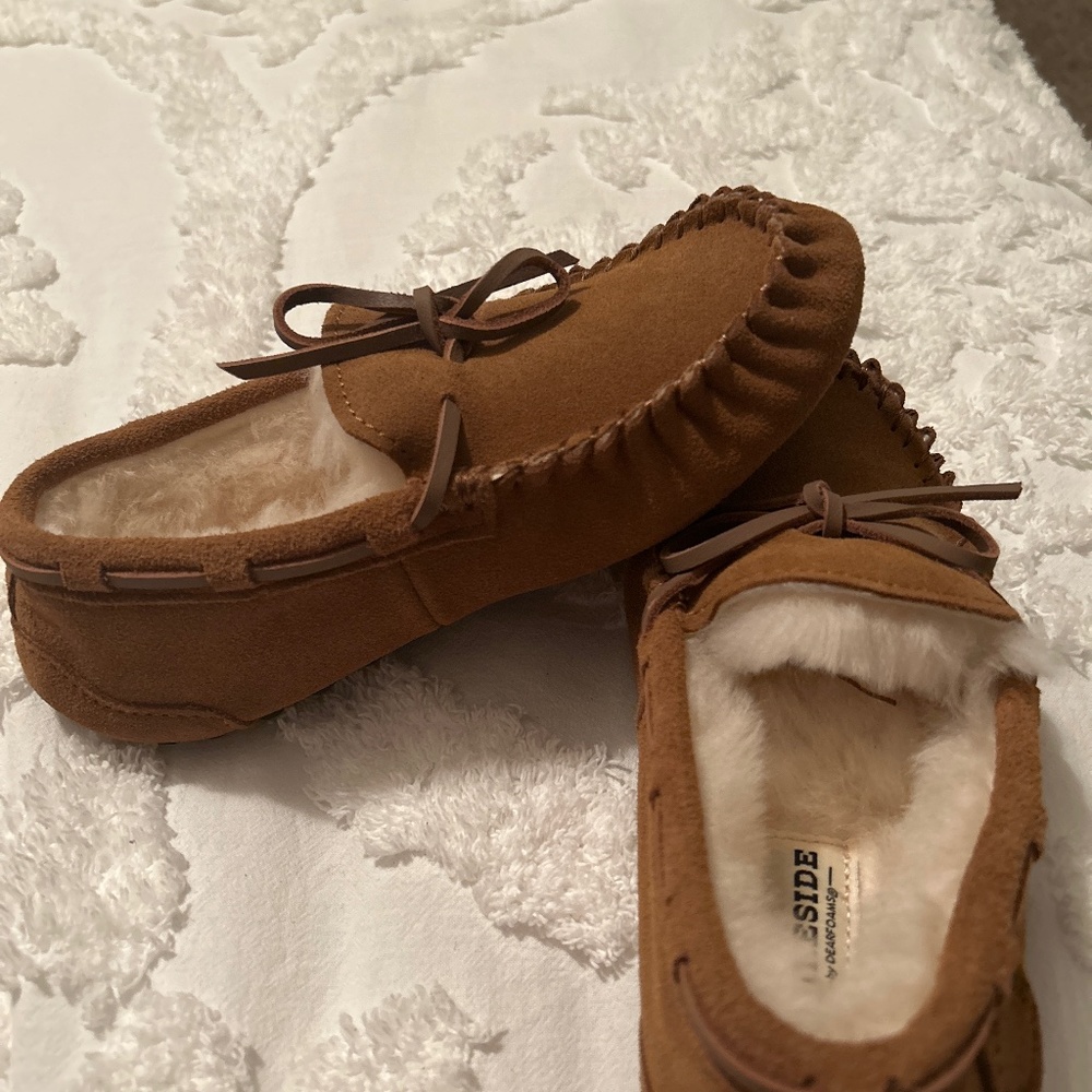 Boys dearfoam genuine suede moccasin